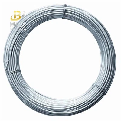 Fil d'acier doux galvanisé de calibre 12